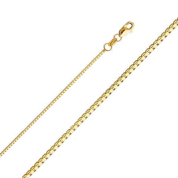 14K Yellow Gold 1.0 mm Box Chain - 24